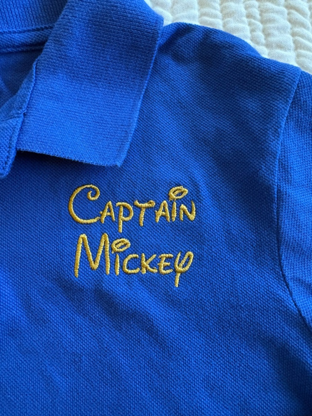 Captain Mickey Disney Cruise Custom Made Polo kids 7/8